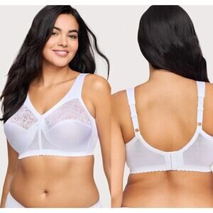 Glamorise MagicLift Original Support Bra White 56C Style 1000 NWOT